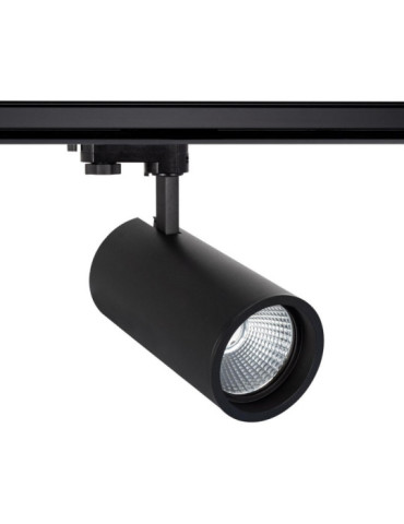 Spot LED sur Rail Triphasé 30W d'Angelo LIFUD Noir