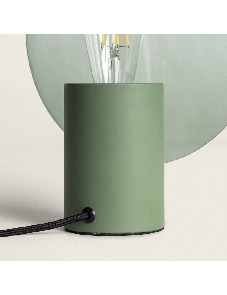 Lampe à Poser Métal et Verre Katia