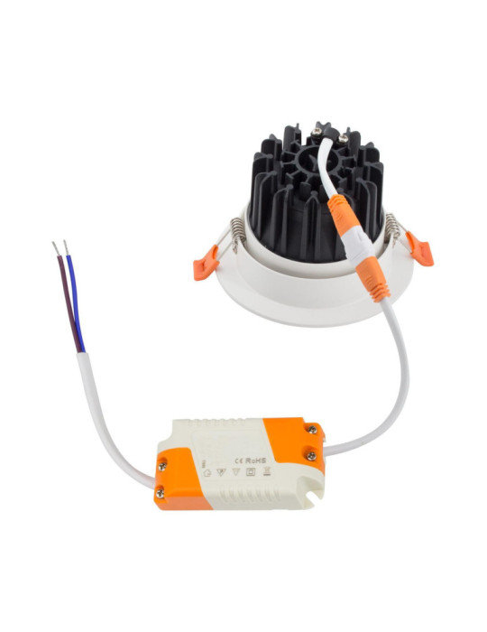 Spot Downlight LED 15W Rond COB CRI90 Coupe Ø 113 mm