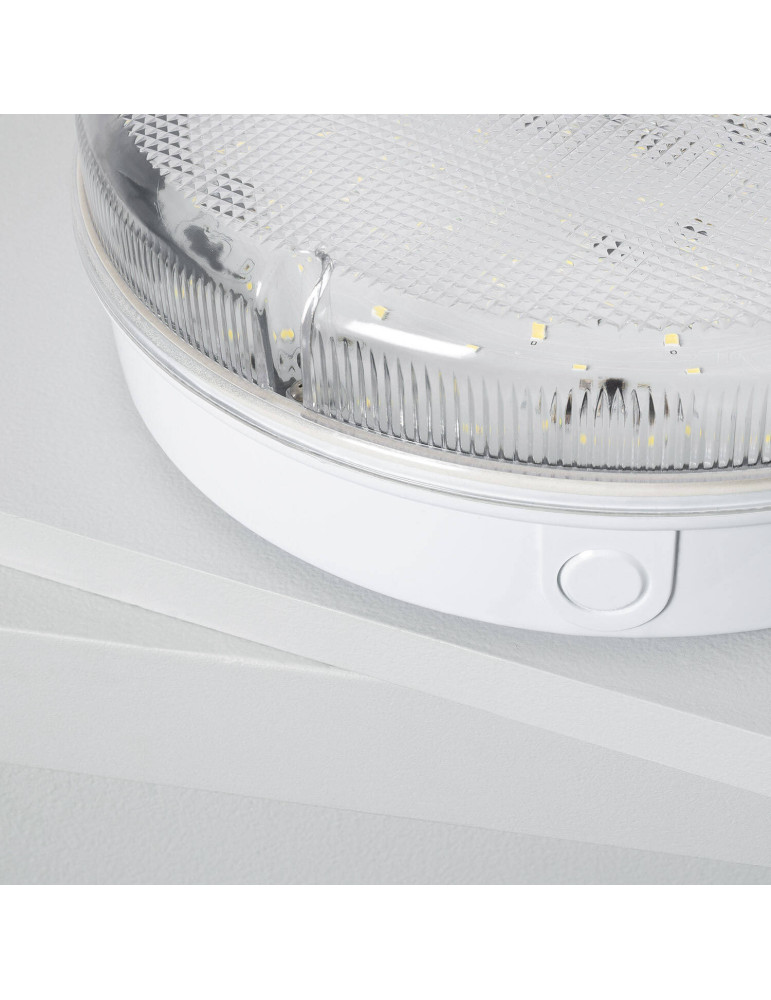 Plafonnier LED Extérieur Rond 24W Hublot IP65 Ø285 mm avec Éclairage de Sécurité Non Permanent