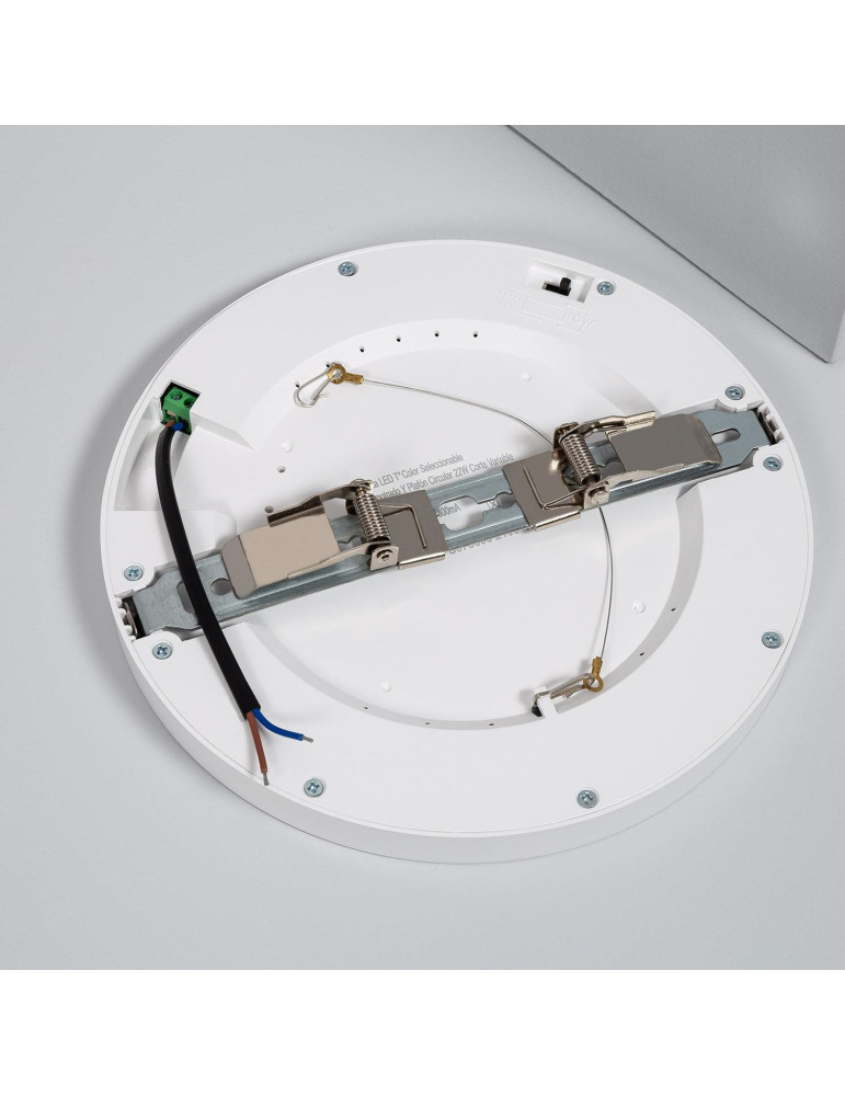 Dalle LED Rond 22W Sélectionnable Slim Surface Coupe Ajustable Ø 60-160mm