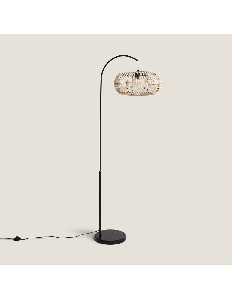 Lampadaire Rotin Arawa Lebrel