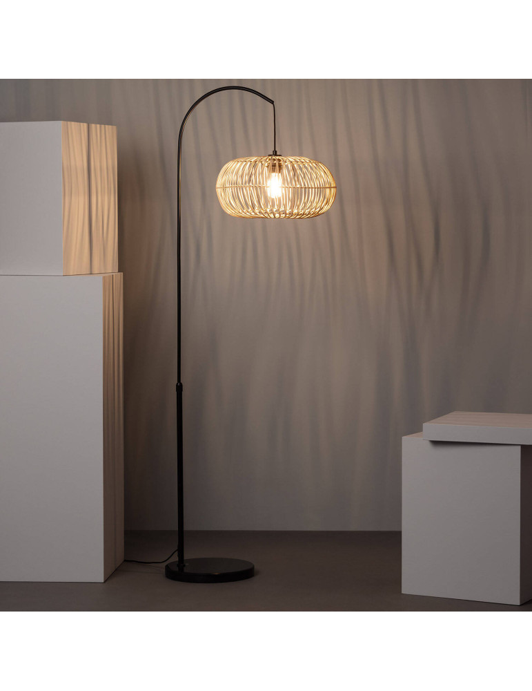 Lampadaire Rotin Arawa Lebrel