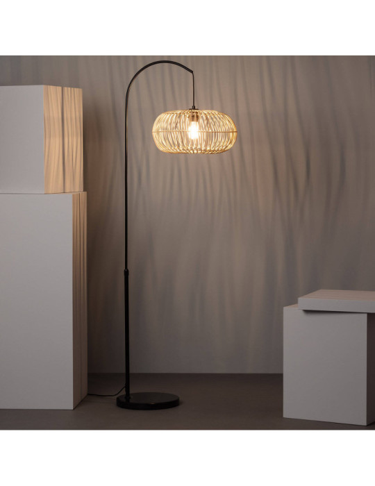 Lampadaire Rotin Arawa Lebrel