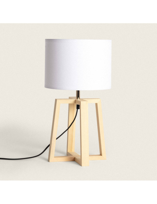 Lampe à Poser Bois Korsade