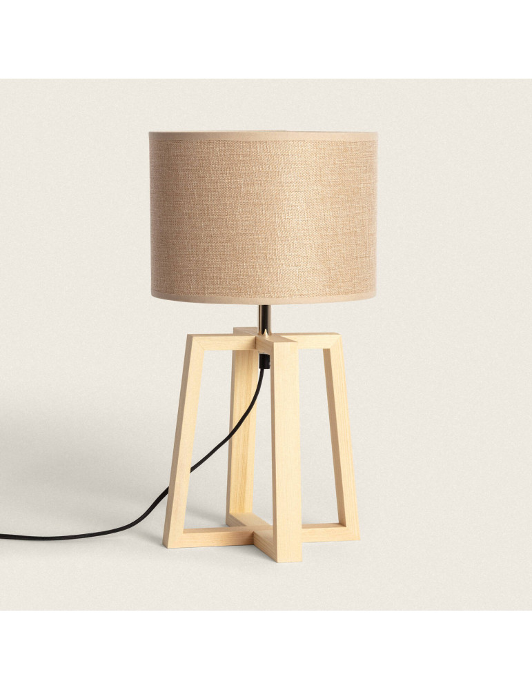 Lampe à Poser Bois Korsade