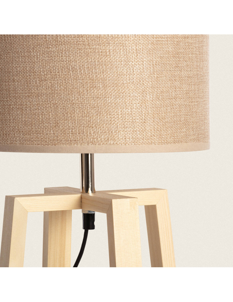 Lampe à Poser Bois Korsade