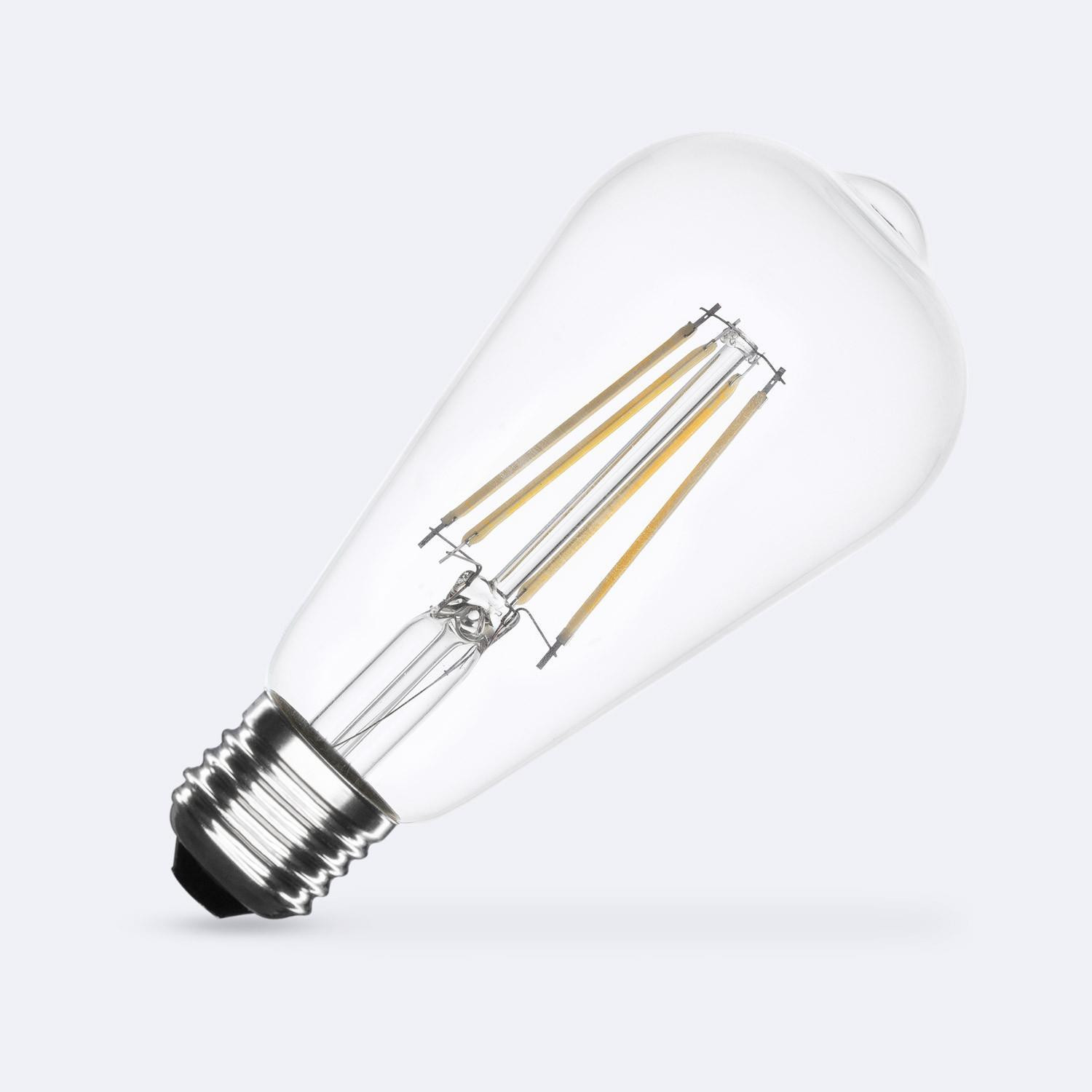 Ampoule LED Filament E27 8W 1055lm Dimmable ST64 No Flicker Blanc chaud 2700K