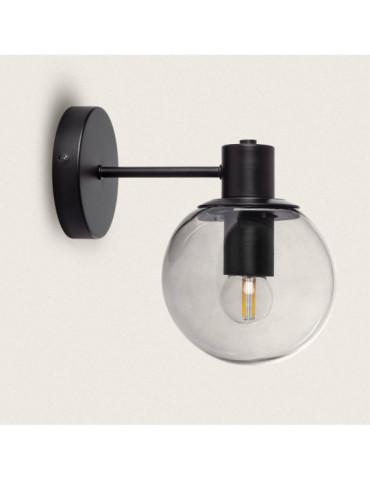 Lampe Murale Extérieur en Métal et Verre Yanbu