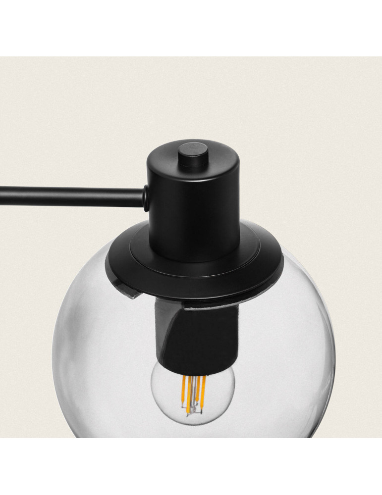 Lampe Murale Extérieur en Métal et Verre Yanbu