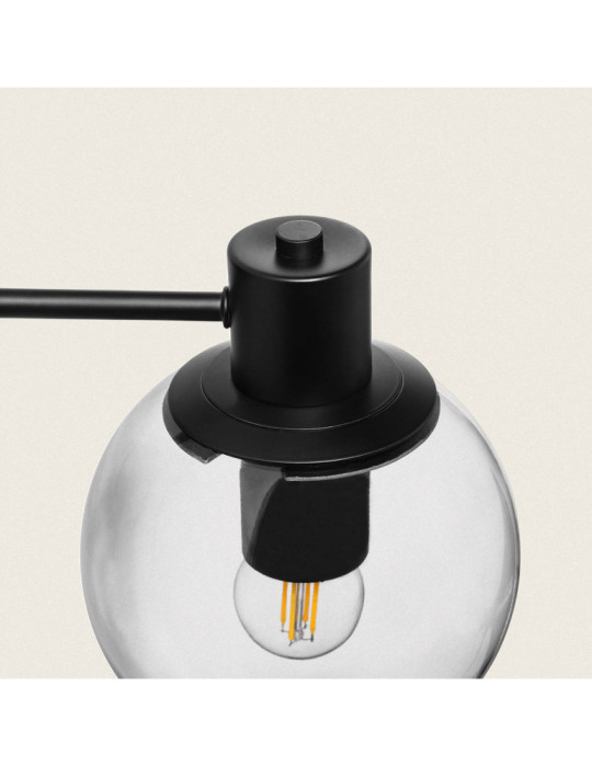 Lampe Murale Extérieur en Métal et Verre Yanbu