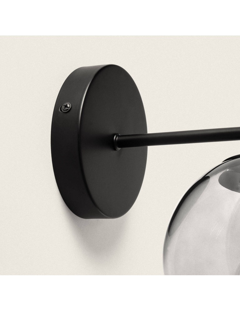 Lampe Murale Extérieur en Métal et Verre Yanbu