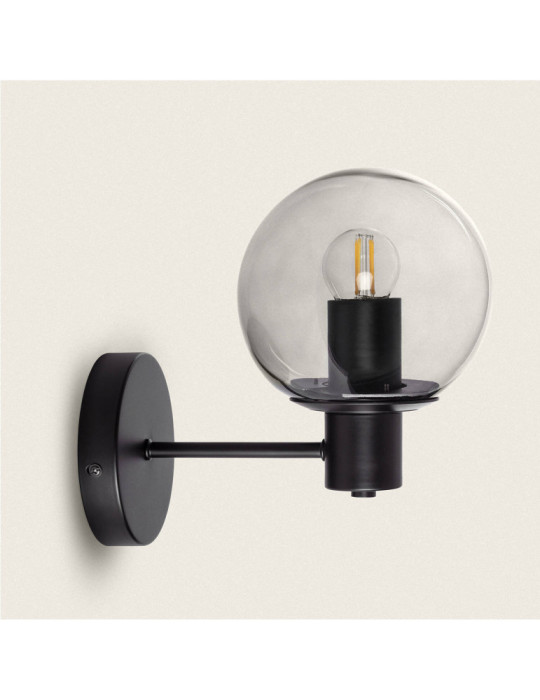 Lampe Murale Extérieur en Métal et Verre Yanbu