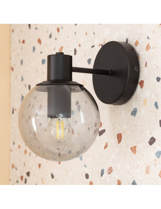 Lampe Murale Extérieur en Métal et Verre Yanbu