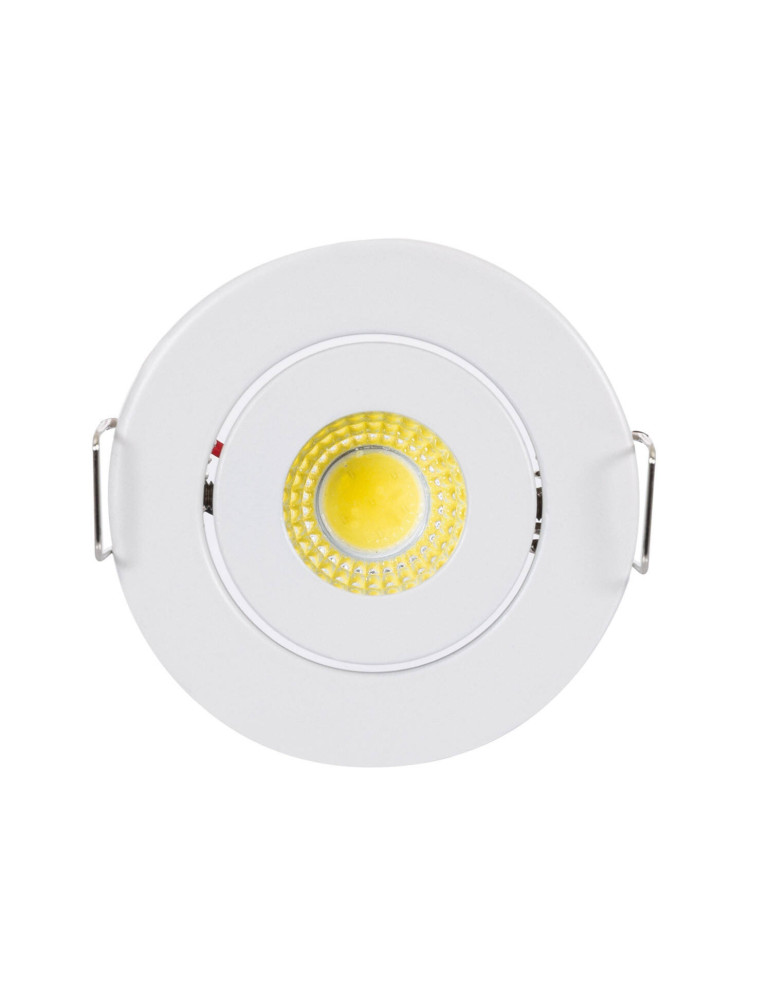 Spot LED Downlight COB Orientable Rond Blanc Coupe Ø 44mm
