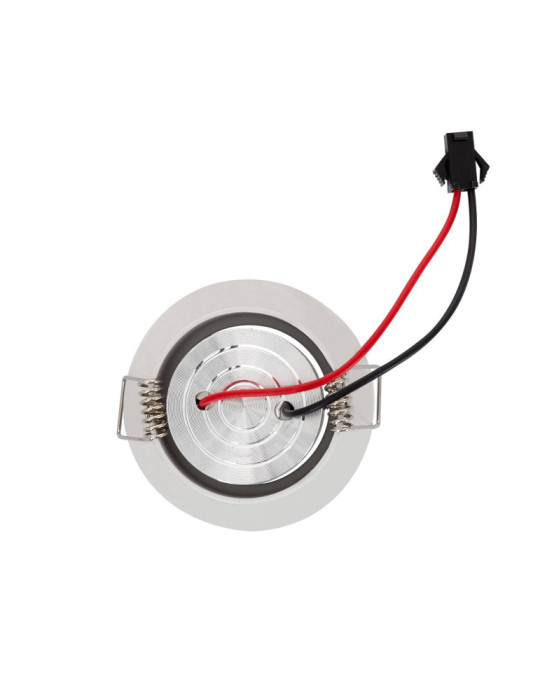 Spot LED Downlight COB Orientable Rond Blanc Coupe Ø 44mm