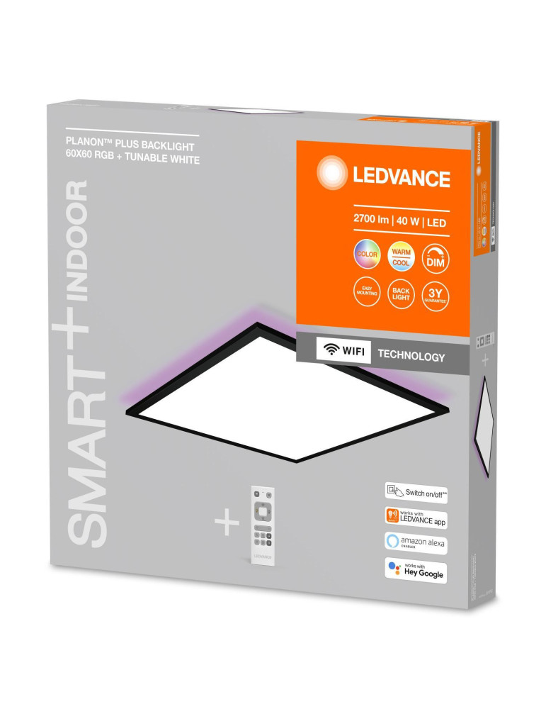 Panneau LED 60x60 cm 40W RGBTW Smart+ WiFi LEDVANCE 4058075650275