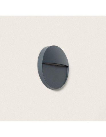 Applique Murale Extérieure LED 3W CCT Seleccionable en Saillie Ronde Jade