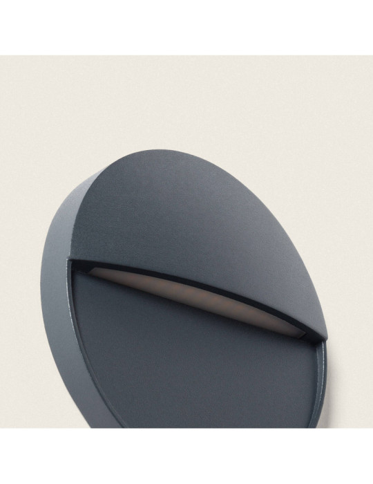 Applique Murale Extérieure LED 3W CCT Seleccionable en Saillie Ronde Jade