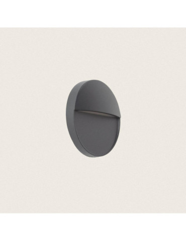 Applique Murale Extérieure LED 3W CCT Seleccionable en Saillie Ronde Jade