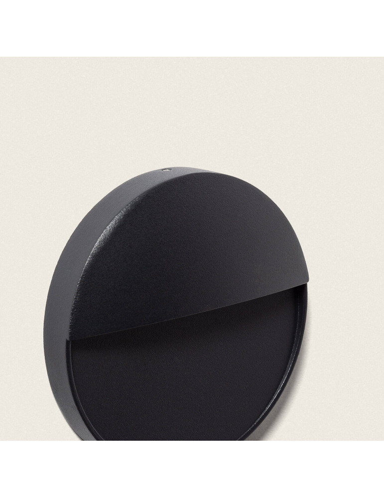 Applique Murale Extérieure LED 3W CCT Seleccionable en Saillie Ronde Jade