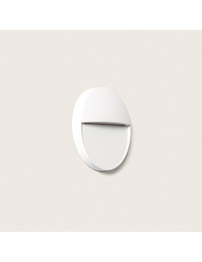 Applique Murale Extérieure LED 3W CCT Seleccionable en Saillie Ronde Jade