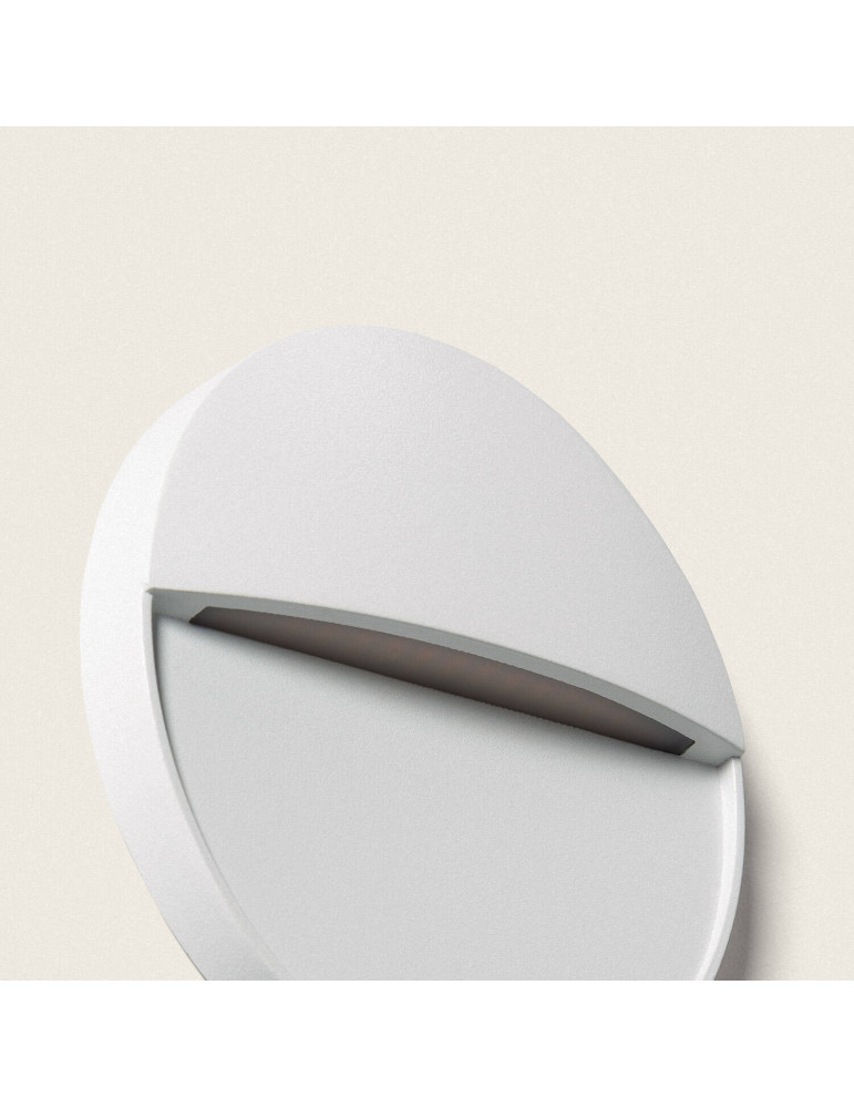 Applique Murale Extérieure LED 3W CCT Seleccionable en Saillie Ronde Jade