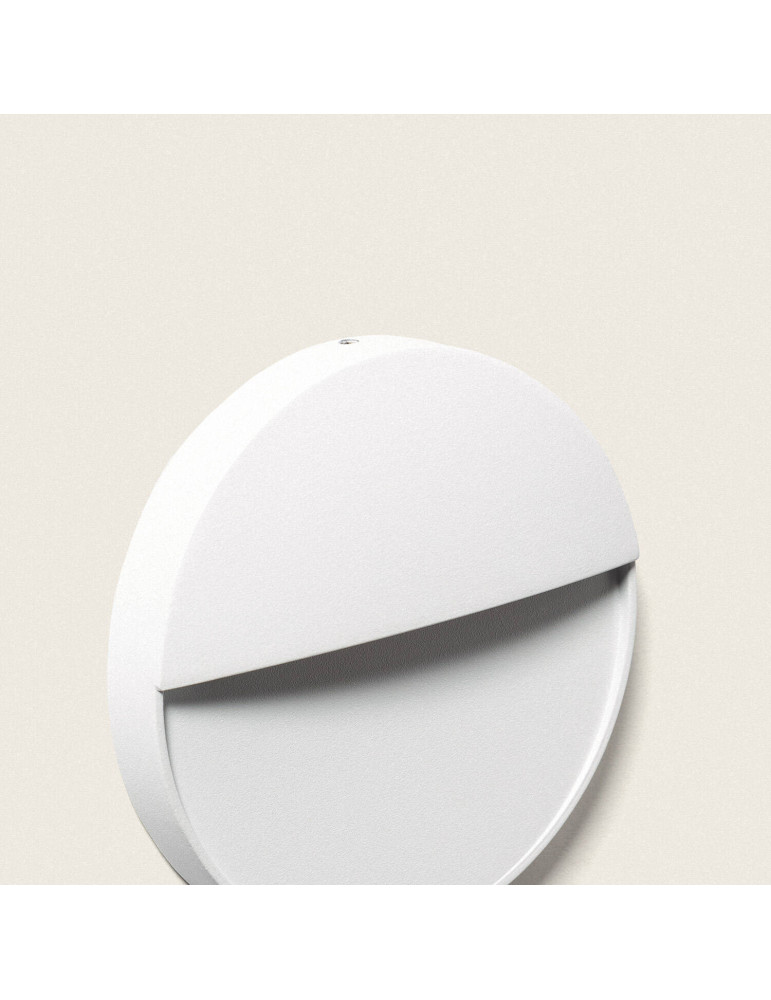 Applique Murale Extérieure LED 3W CCT Seleccionable en Saillie Ronde Jade