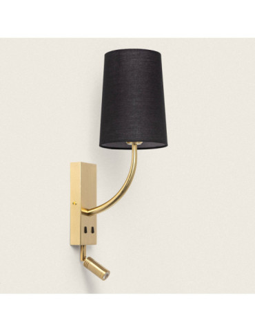 Applique Murale avec Flex LED de Lecture 2.5W Métal Gold-Teylo Conne