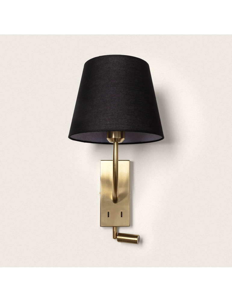 Applique Murale avec Flex LED de Lecture 2.5W Métal Gold-Teylo Conne