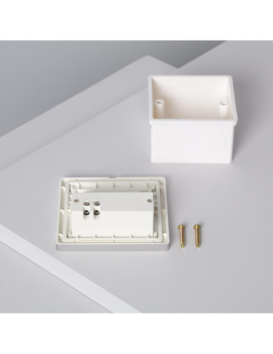 Balise Murale LED Encastrable 1.5W Bark avec Détecteur PIR Grise