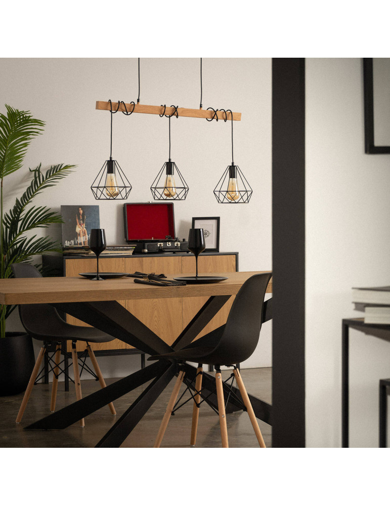 Suspension Métal Sardo 3 Spots