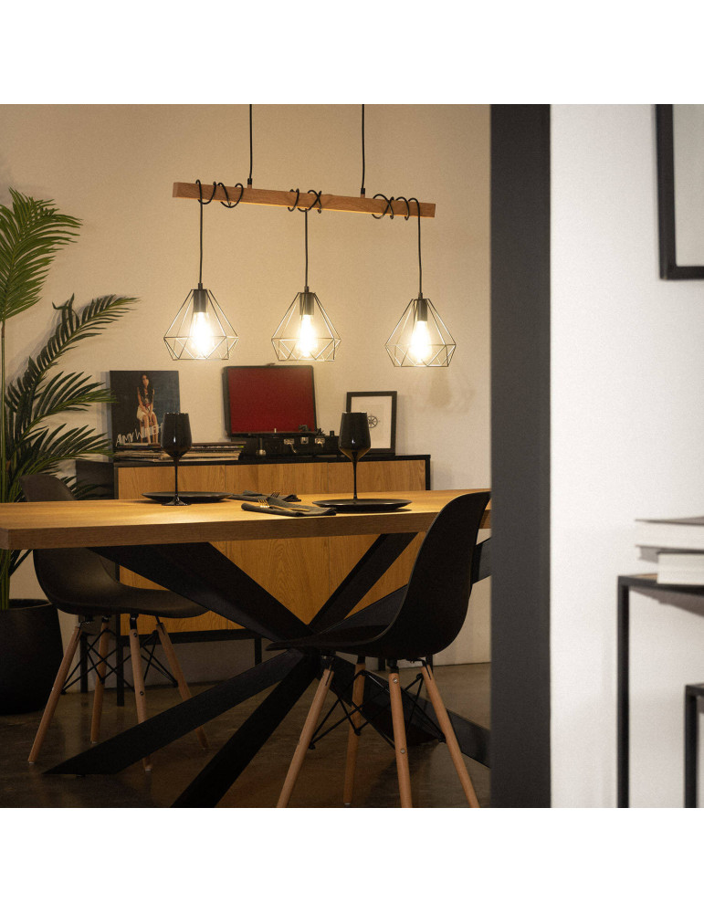 Suspension Métal Sardo 3 Spots