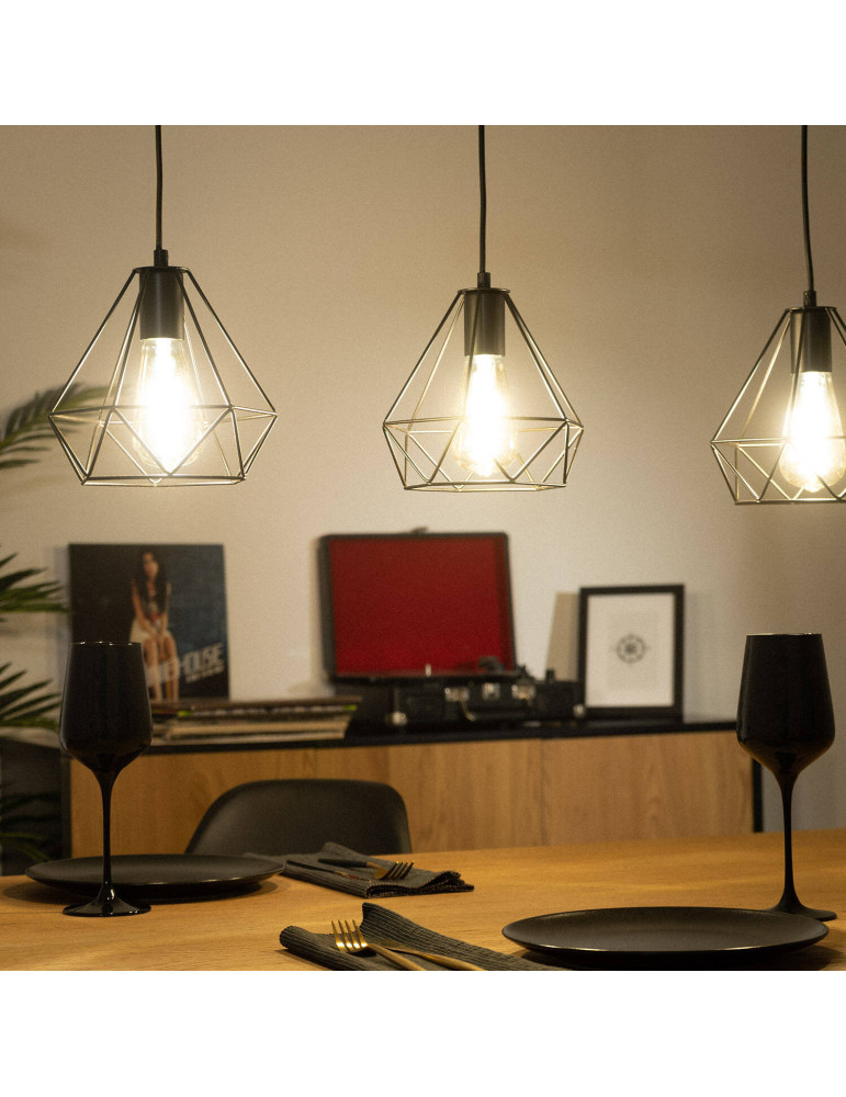 Suspension Métal Sardo 3 Spots