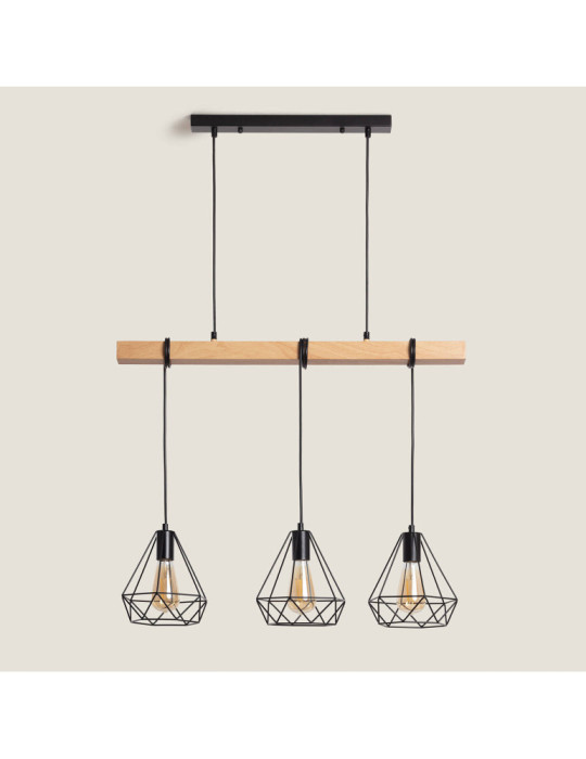 Suspension Métal Sardo 3 Spots