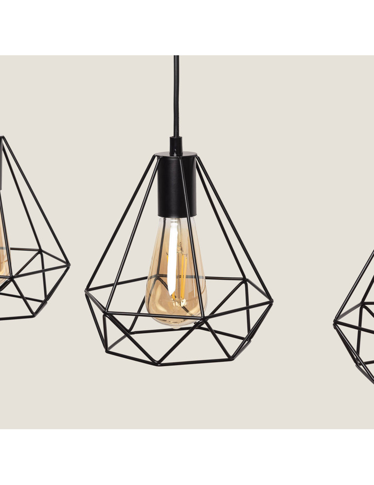 Suspension Métal Sardo 3 Spots