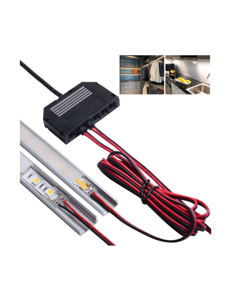 Distributeur de Connexion de 6-10 Sorties pour Rubans LED Monochrome