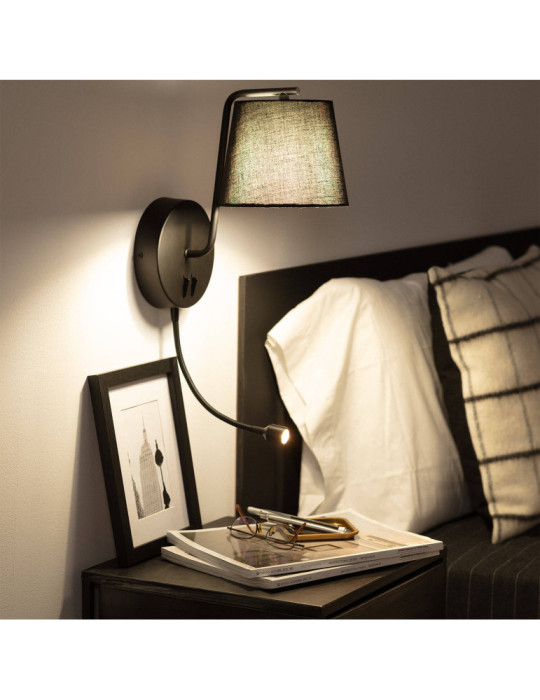 Lampe Murale Métal Kuomba avec Flex LED de Lecture