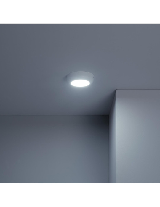 Plafonnier LED Rond Métal Design White 6W Ø125 mm