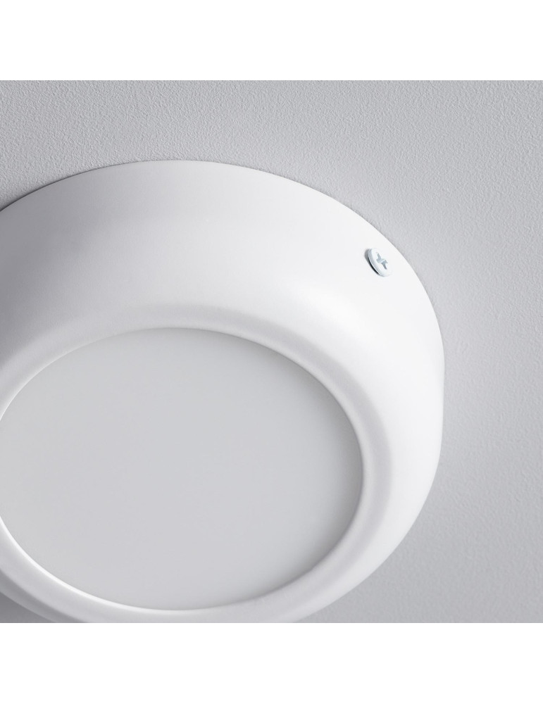 Plafonnier LED Rond Métal Design White 6W Ø125 mm