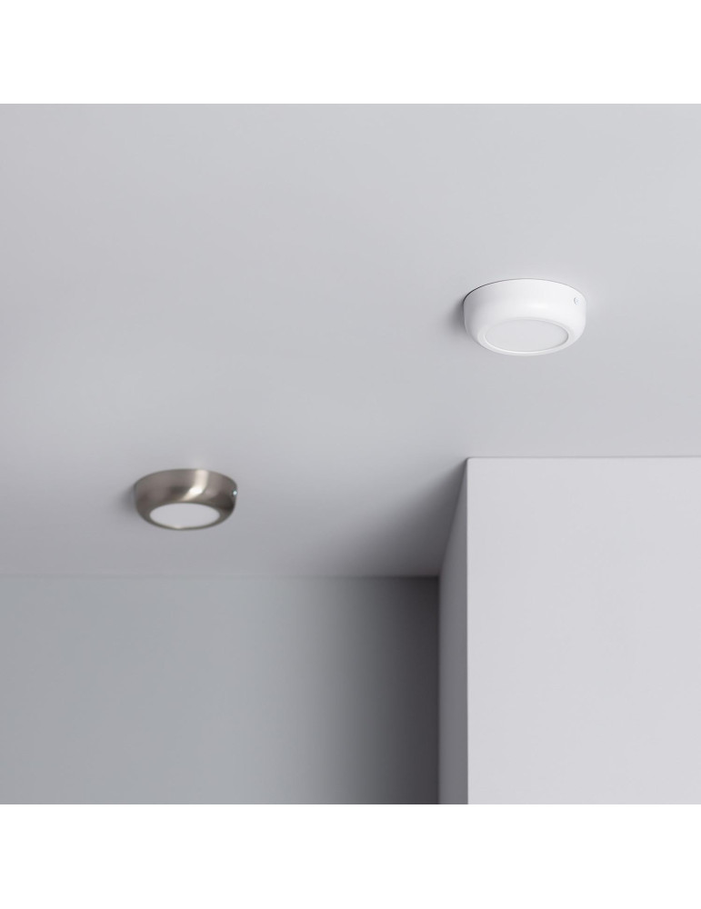 Plafonnier LED Rond Métal Design White 6W Ø125 mm