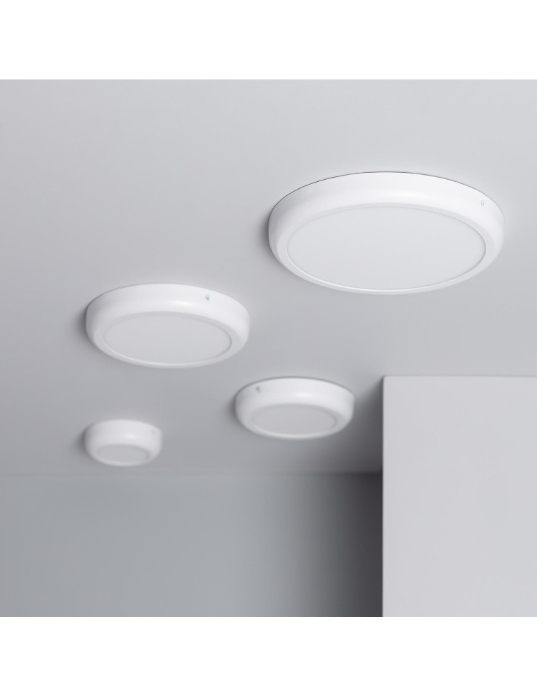 Plafonnier LED Rond Métal Design White 6W Ø125 mm