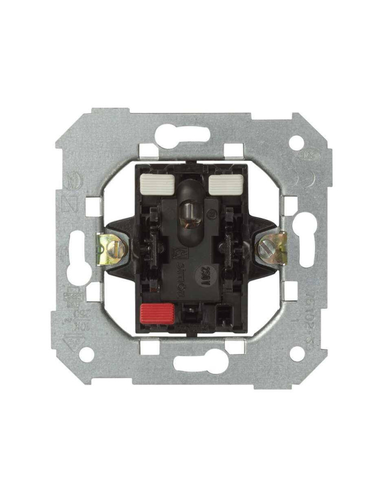Bouton-Poussoir Simple Unipolaire avec Voyant Intégré SIMON 75 75102 Bouton-Poussoir Simple Unipolaire avec Voyant Intégré SIMON 75 75102