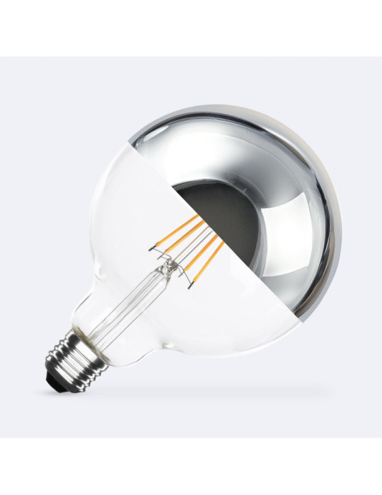 Ampoule Filament LED E27 8W 800 lm G125 Chrome Reflect Ampoule Filament LED E27 8W 800 lm G125 Chrome Reflect