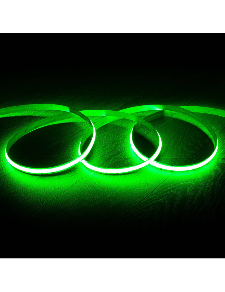 Ruban LED RGB IC COB 24V DC 720 LED/m 5m IP20 CRI90 Largeur 12mm Découpé tous les 5 cm