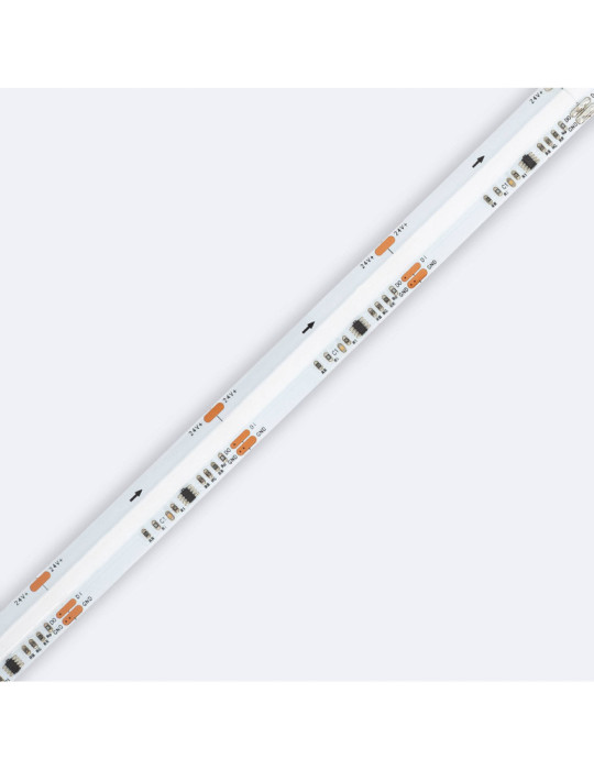 Ruban LED RGB IC COB 24V DC 720 LED/m 5m IP20 CRI90 Largeur 12mm Découpé tous les 5 cm