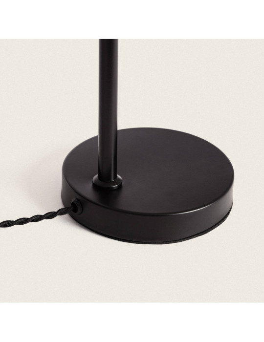 Lampe à Poser Métal et Rotin Cesto