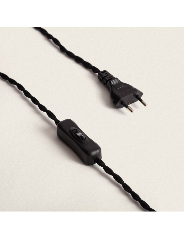 Lampe à Poser Métal et Rotin Cesto