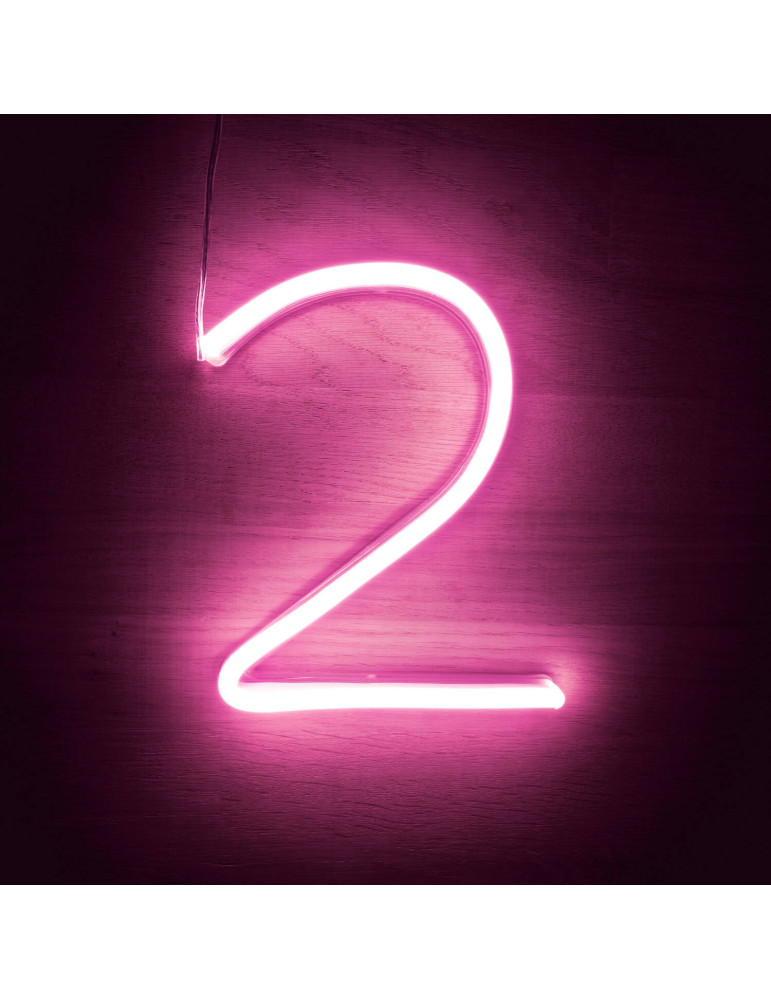 Numéros et Symboles Néons LED Rose