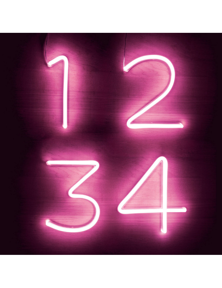 Numéros et Symboles Néons LED Rose